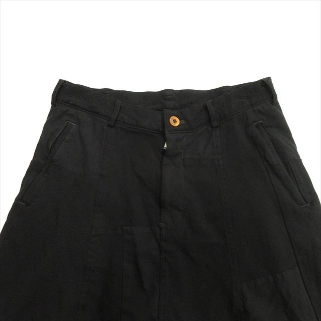 ブラックコムデギャルソン ポリエステル縮絨 ペンギンサルエルパンツ