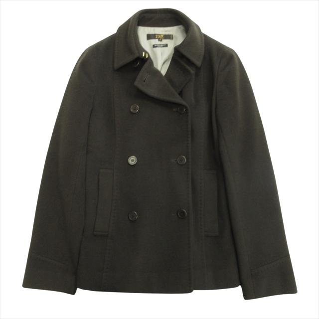 23区 オンワード樫山 ウール カシミヤ ダブル コート ジャケット  
