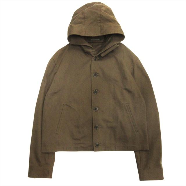 Yohji Yamamoto ヨウジヤマモト 16AW フーデッド カバーオール ワークジャケット ブラック HR-Y03-030 美品 16aw ヨウジヤマモトプールオム YOHJI YAMAMOTO POUR HOMME
