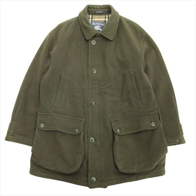 バーバリーズ Burberrys 90's ウール カシミヤ メルトン ステンカラー