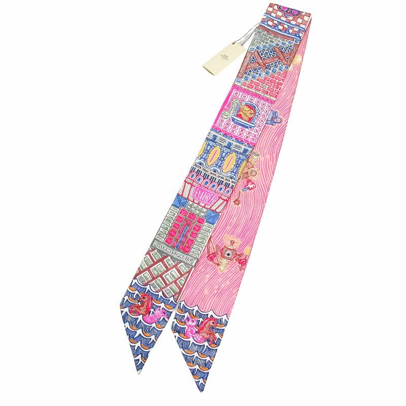 エルメス HERMES ツイリー スーパー シルク クエスト マルチカラー 馬