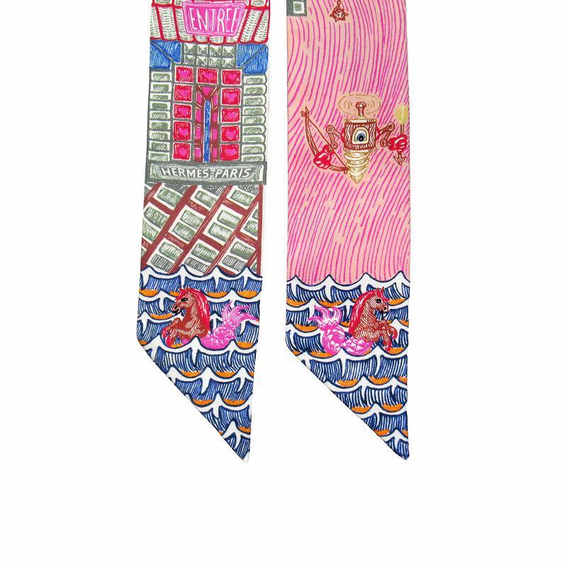 新品・未使用 Hermes エルメス　ツイリー　スーパー・シルク・クエスト HERMES エルメス スカーフ ツイリー Super Silk Quest ジョーヌ
