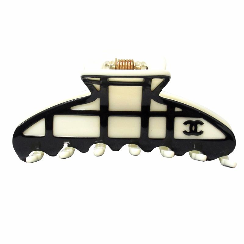 CHANEL 美品 08A シャネル ココマーク ロゴ ヘアクリップ ヘア 