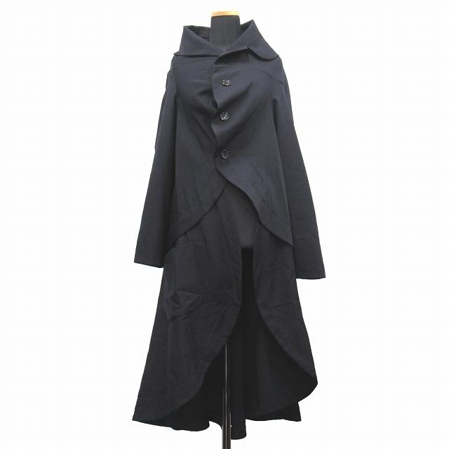 ヴィンテージ comme des garçons アシンメトリーベロアコートS 【公式