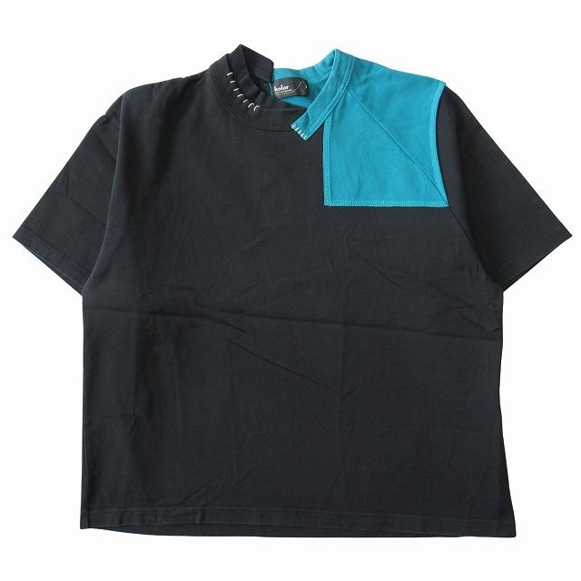 21SS カラー kolor クリアコットン ドッキング Tシャツ カットソー 