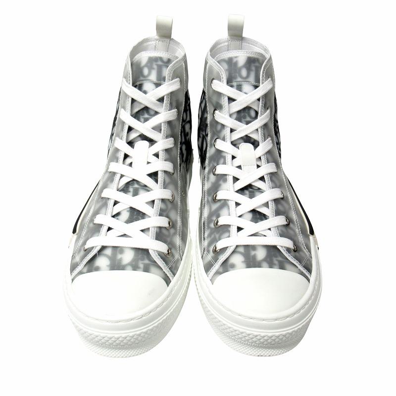 未使用品 ディオール DIOR オブリーク B23 ハイトップ スニーカー