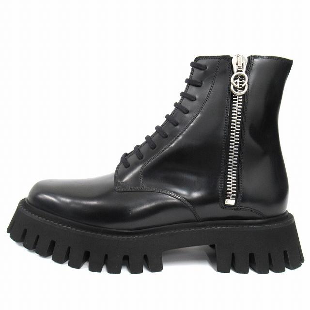 GUCCI（グッチ） 未使用品 レザー ブーツ シューズ 革靴 インター 