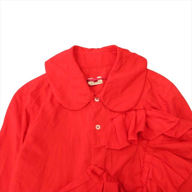 18ss コムデギャルソン COMME des GARCONS フリル ラウンドカラー