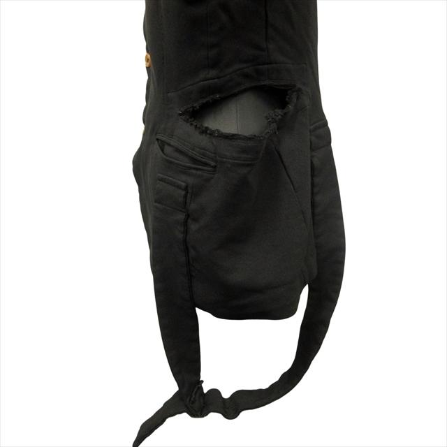 【中古】16aw コムデギャルソン COMME des GARCONS ポリ縮絨 カットオフ ベルテッド ジャケット ブルゾン コート 16aw コムデギャルソン COMME des GARCONS ポリ縮絨 カットオフ