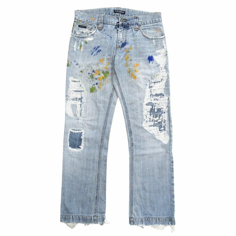 DOLCE&GABBANA ペイントデニム【SIZE48】 DOLCE&GABBANA（ドルチェ & ガッバーナ） ドルガバ ペイント