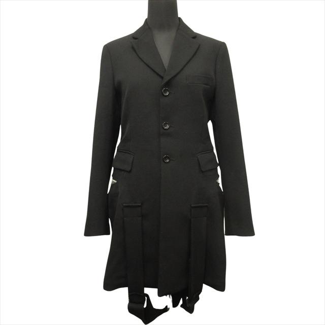 美品 16aw コムデギャルソン COMME des GARCONS ベルテッド チェスター