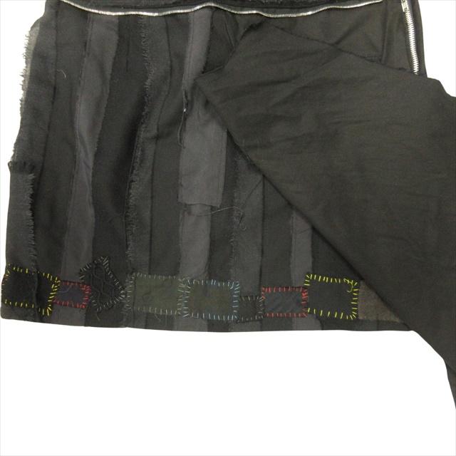 【中古】03ss アンダーカバー UNDERCOVER SCAB 瘡蓋 パッチワーク スカート ミニ ツギハギ レイヤード アシンメトリー 03ss アンダーカバー UNDERCOVER SCAB 瘡蓋 パッチワーク スカート
