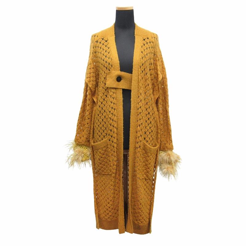 美品 20aw トーガ プルラ TOGA PULLA モヘア フェザー ニット ロング