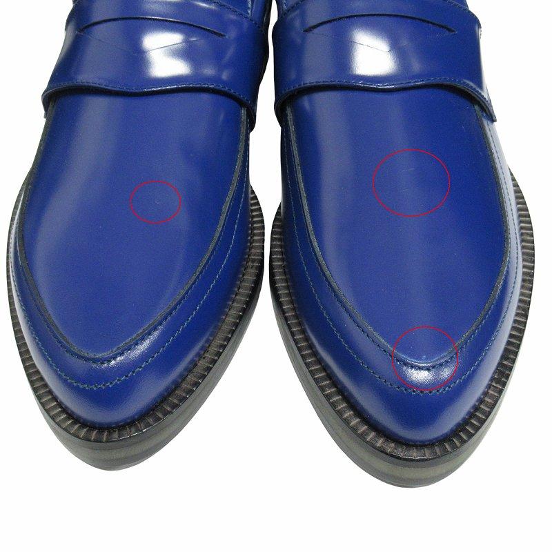 未使用品 ジミーチュウ JIMMY CHOO ポインテッドトゥ レザー コイン