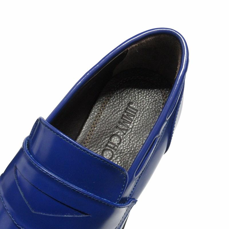 未使用品 ジミーチュウ JIMMY CHOO ポインテッドトゥ レザー コイン