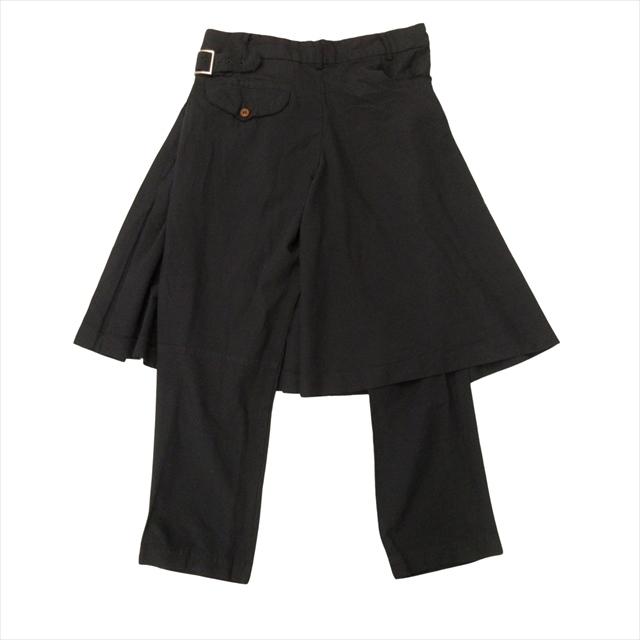 コムデギャルソン 巻きスカート パンツ BLACK COMME des GARCONS