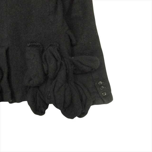 【中古】17aw コムデギャルソン COMME des GARCONS ウール縮絨 テーラード ジャケット ブレザー フリル 17aw コムデギャルソン COMME des GARCONS ウール縮絨 テーラード