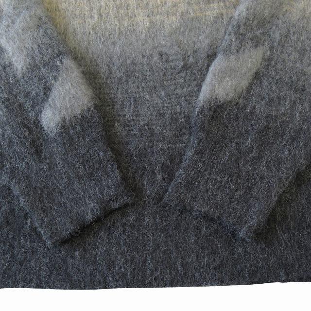 MサイズOff-White オフホワイト モヘアグラデーションニット 美品 オフホワイト OFF WHITE モヘヤ モヘア ニット セーター