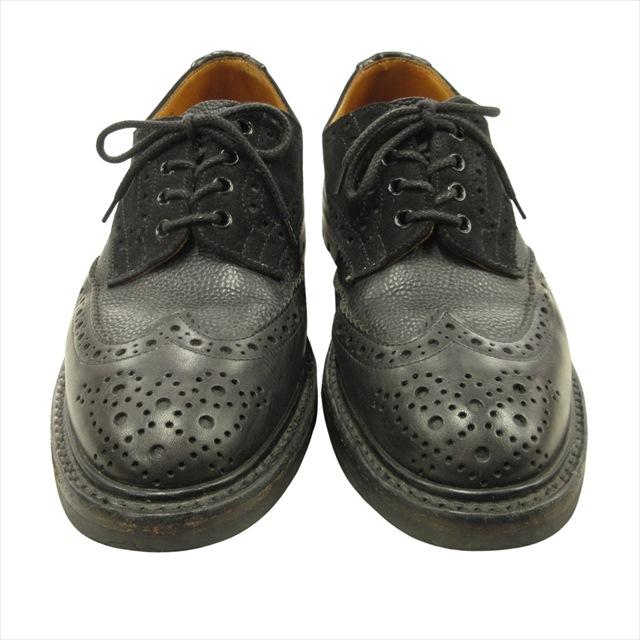 ネペンテス 別注 トリッカーズ Tricker´s マルチトーン ブローグ 黒 