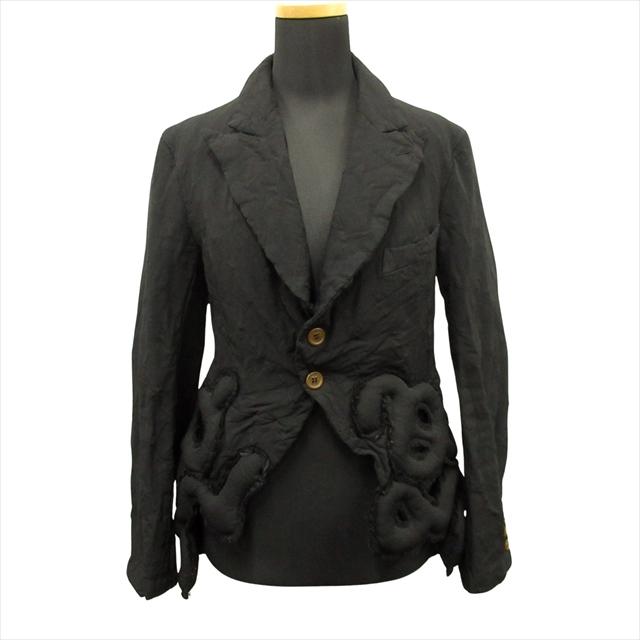 14ss コムデギャルソン COMME des GARCONS ポリ縮絨 パデット 燕尾