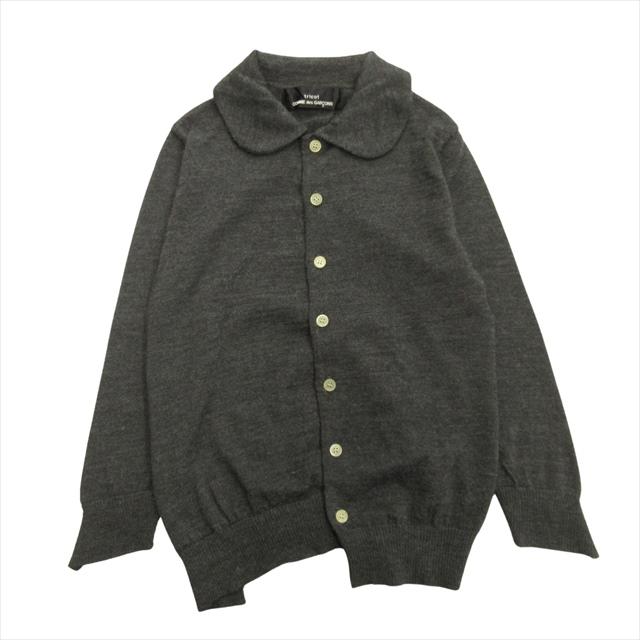 Comme des Garçons Shirt V-Neck Cardigan in Gray | SVD comme des