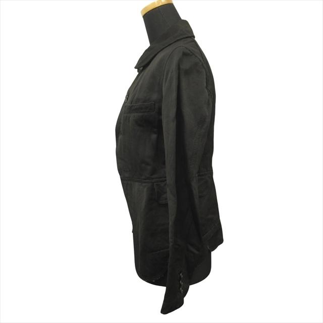 【中古】美品 10ss コムデギャルソン COMME des GARCONS スカラップ ラウンドカラー ジャケット ナイロン リネン 美品 10ss コムデギャルソン COMME des GARCONS スカラップ ラウンド