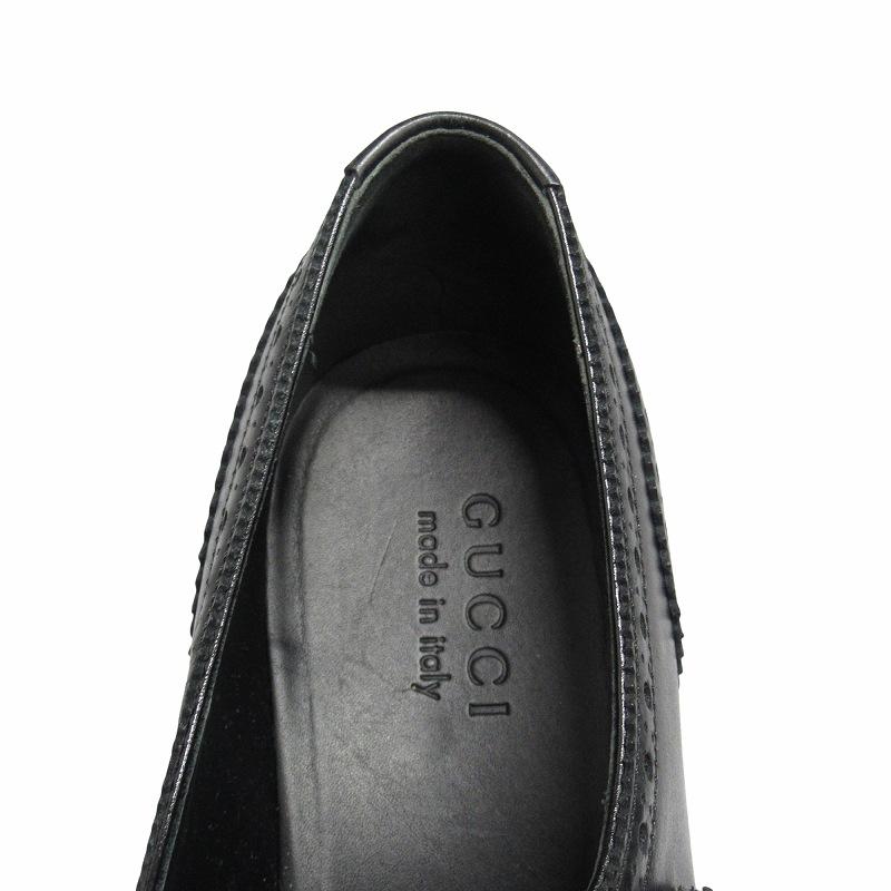 GUCCI（グッチ） 18aw クイアーコア ブローグ モンクストラップ レザー