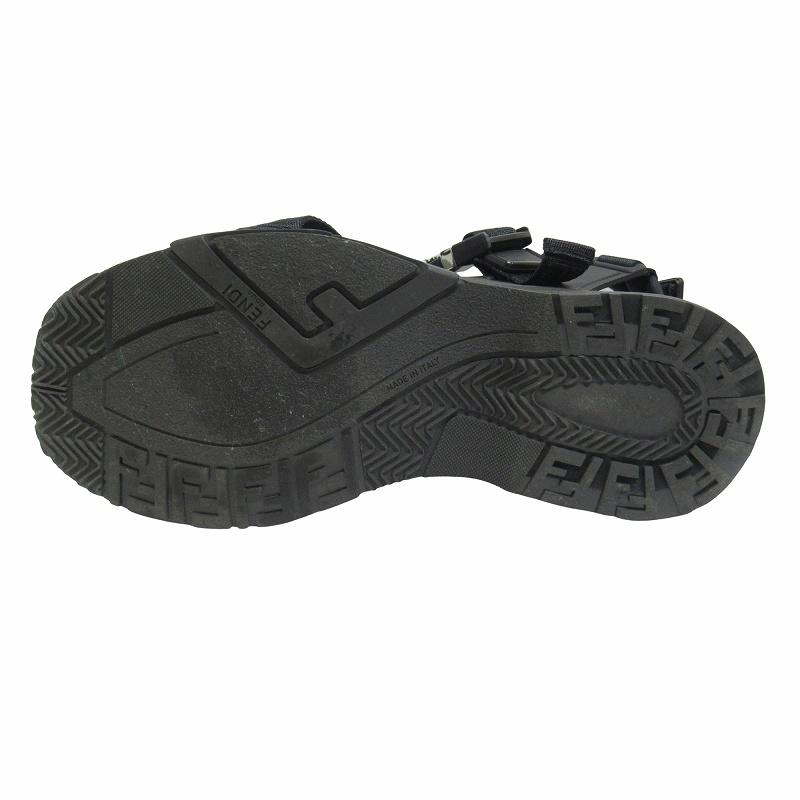 FENDI（フェンディ） 美品 FENDI FFロゴ ズッカ柄 フロー サンダル