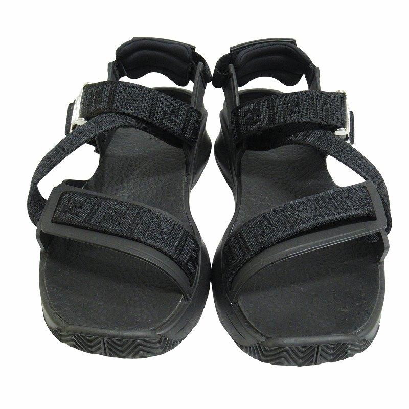 FENDI（フェンディ） 美品 FENDI FFロゴ ズッカ柄 フロー サンダル