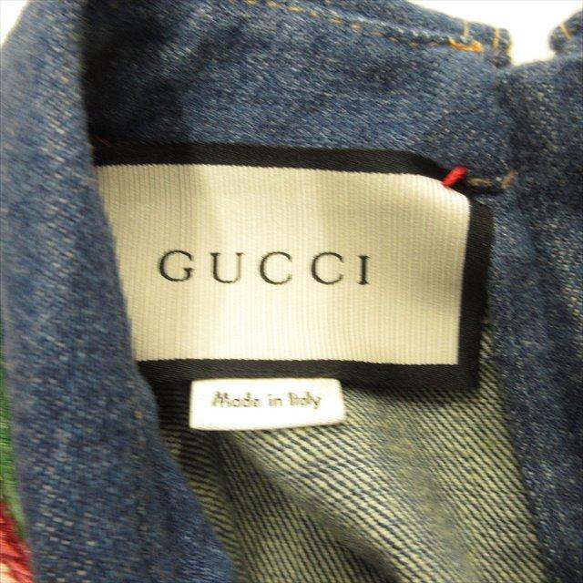 GUCCI（グッチ） フラワー エンブロイダリー デニム ワンピース ドレス