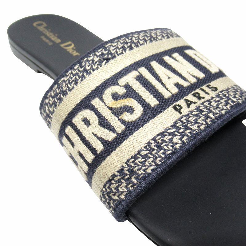 Christian Dior 未使用品 クリスチャンディオール ロゴ 刺繍