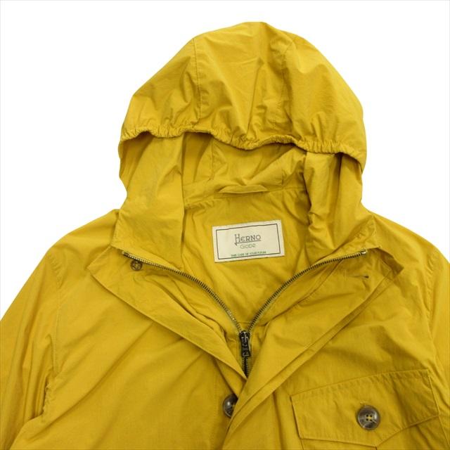 ヘルノ グローブ HERNO Globe ナイロン ロング パーカー オニオン