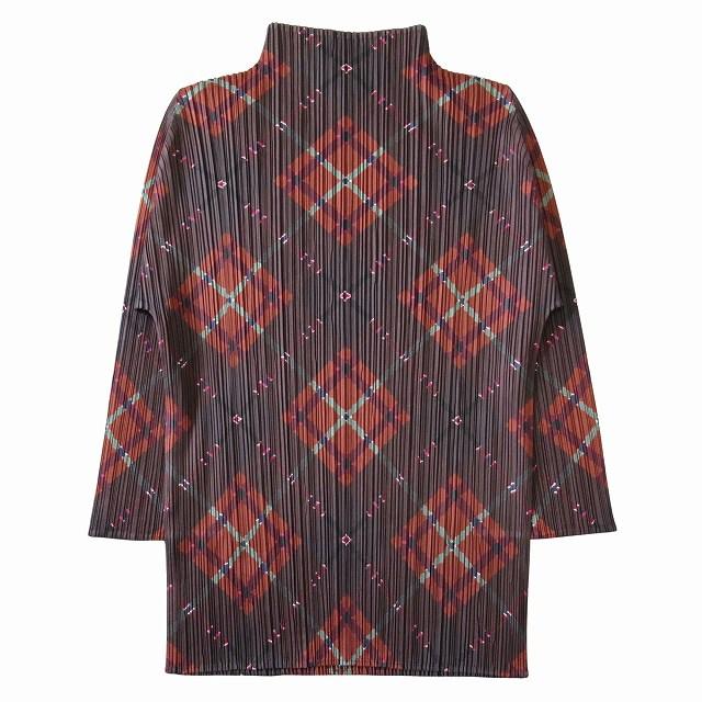 美品】プリーツプリーズ イッセイミヤケ プリーツ 総柄カットソー 3