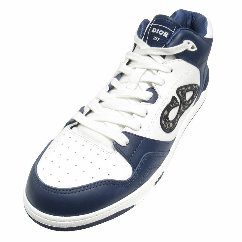 Christian Dior / B57/ドリブルロートップスニーカー/オブリークジャガード/42/GRY/レザー/LS 03 24 未使用品 2023年 ディオール DIOR 