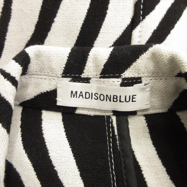 美品 18ss マディソンブルー MADISONBLUE ゼブラ柄 フレア ジャケット 