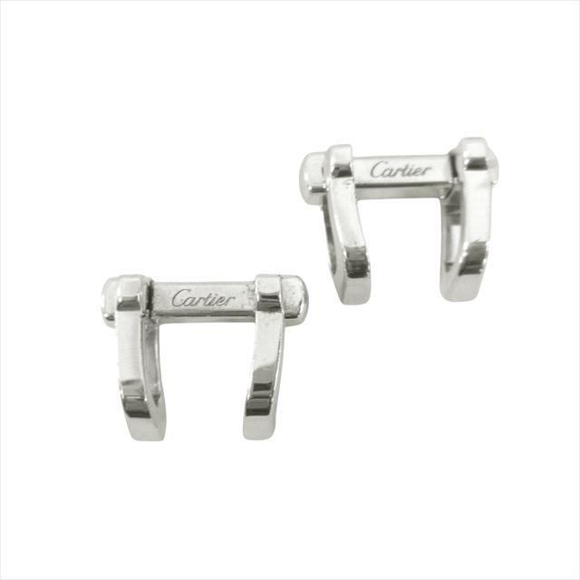 Cartier カルティエ ロング C シェイプ デコール カフリンクス カフス