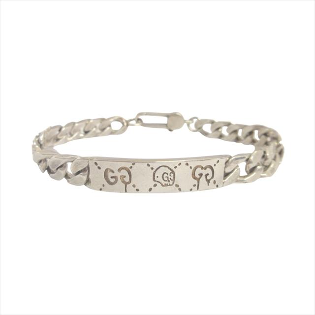 GUCCI（グッチ） ゴースト IDブレスレット 喜平チェーン GG