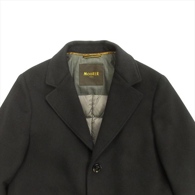 美品 ムーレー MOORER HARRIS-LE ダウン レイヤード チェスター