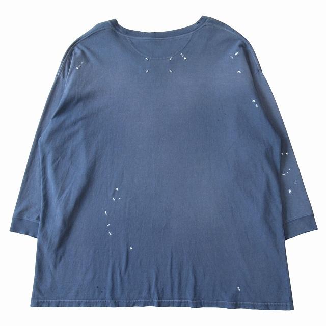 【中古】極美品 24SS メゾンマルジェラ 1 10 Maison Margiela 1 10 ヴィンテージ ダメージ 加工 ロング Tシャツ ◆８ 極美品 24SS メゾンマルジェラ 1 10 Maison Margiela ヴィンテージ