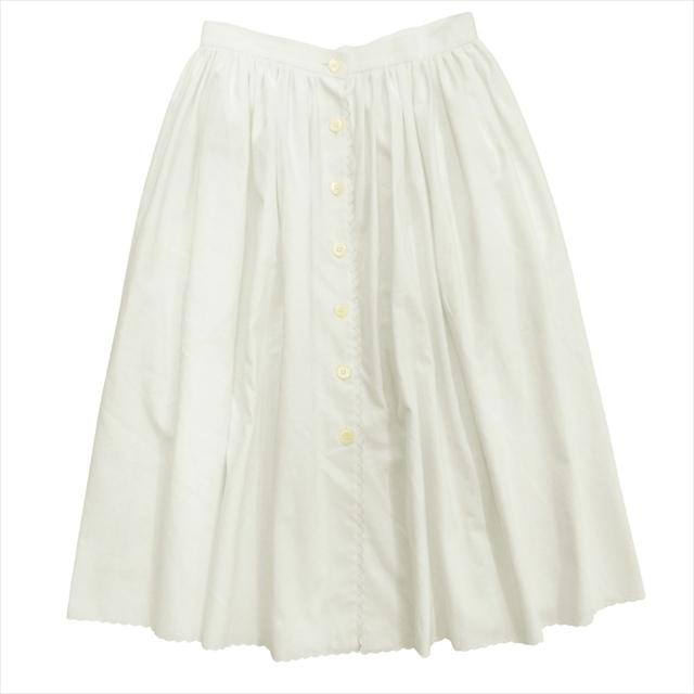 miu miu（ミュウミュウ） 美品 ボタンダウン ギャザー スカート フレア