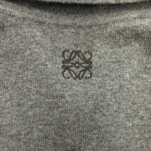 【中古】美品 ロエベ LOEWE アナグラム ニット ロング ポロシャツ セーター カットソー オーバーサイズ ウール ロゴ LOEWE（ロエベ） 美品 アナグラム ニット ロング ポロシャツ セーター