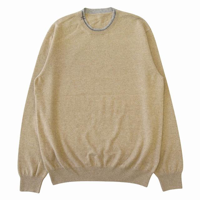 極美品　HERMES エルメス　ツイルレーヌ　セーター　トップス　ベージュ 美品 エルメス HERMES ニット セーター マルジェラ期 ロングスリーブ