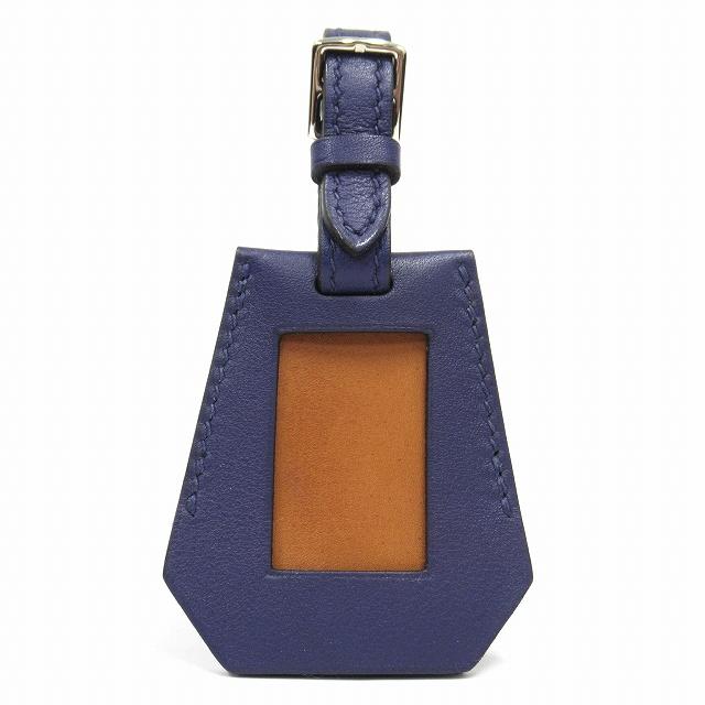 美品★HERMES エルメス ネームタグ レザー★D02 HERMES（エルメス） 極美品 ヴォー・スイフト レザー ネームタグ