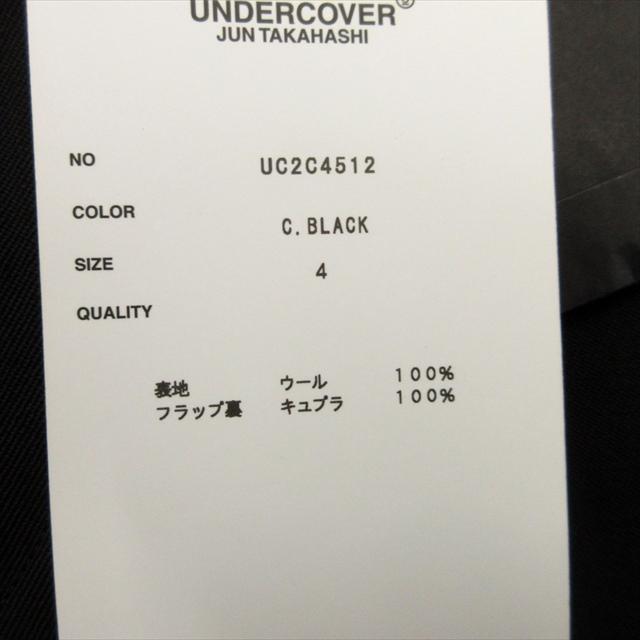 【中古】未使用品 23aw アンダーカバー UNDERCOVER スラックス パンツ ウールツイル Dカン 無地 センタープレス 4 未使用品 23aw アンダーカバー UNDERCOVER スラックス パンツ ウール