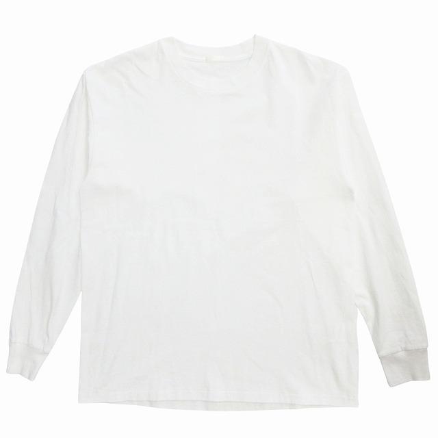 25ss COMOLI ホワイト コットンジャージ長袖カットソー