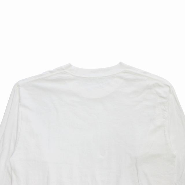 25ss COMOLI ホワイト コットンジャージ長袖カットソー