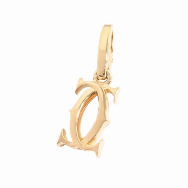Cartier 新品仕上げ済 新同 極美品 カルティエ K18YG ダブルC 2C ロゴ