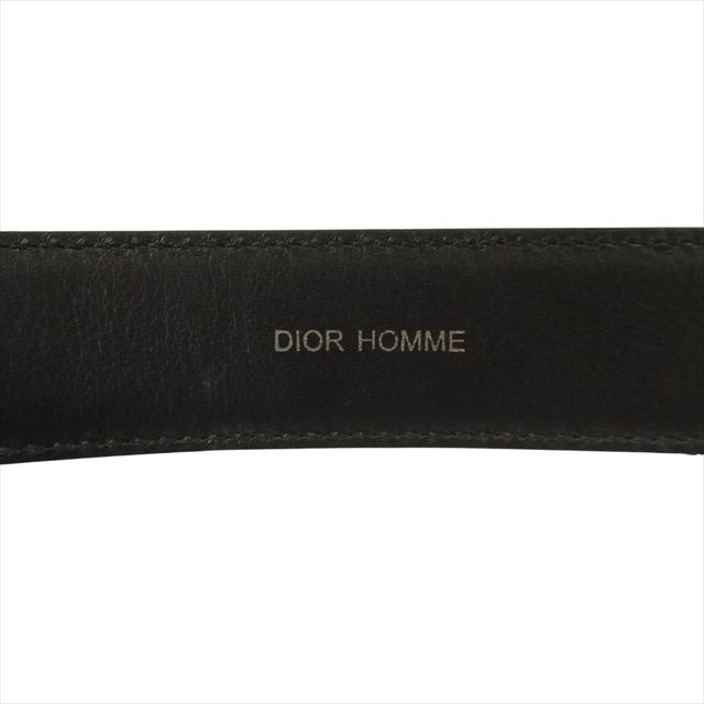 未使用品 ディオールオム Dior HOMME レザー ベルト バックル 革 ロゴ