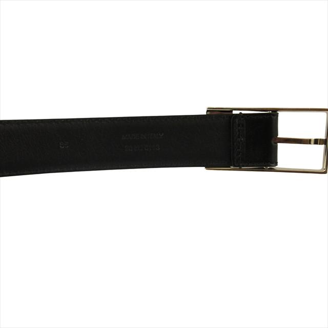 未使用品 ディオールオム Dior HOMME レザー ベルト バックル 革 ロゴ