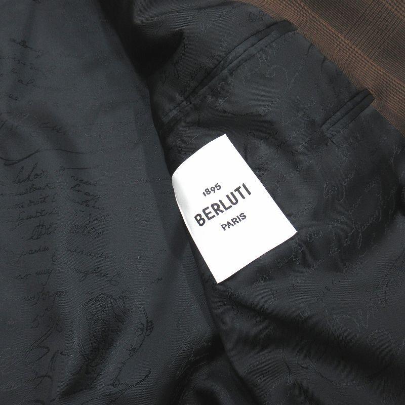 美品 ベルルッティ Berluti グレンチェック ウール スーツ